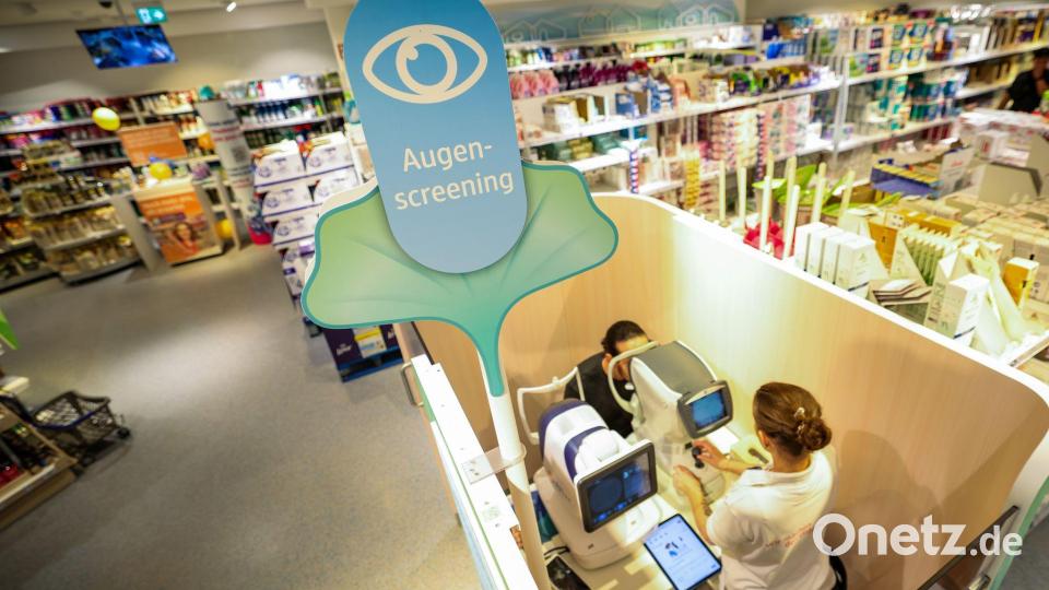 In ausgewählten dm-Filialen kann man ein Augenscreening durchführen lassen. (Archivbild) Bild: Christoph Reichwein/dpa