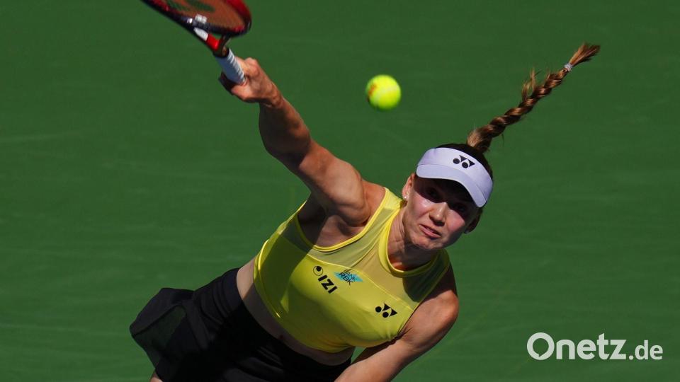 Jelena Rybakina wird die neue Nummer eins der Tennis-Welt. Bild: Kirsty Wigglesworth/AP/dpa