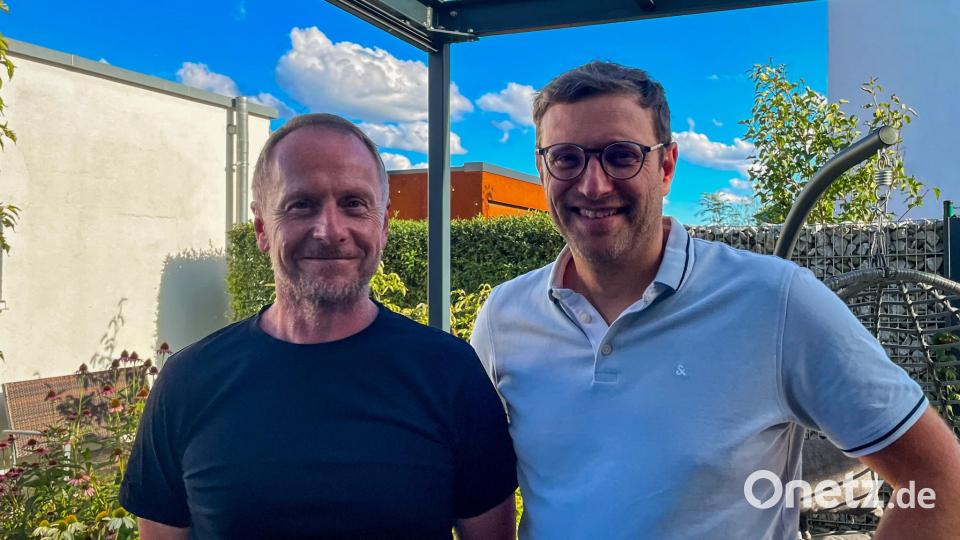 Stephan Schmidt (links) und Martin Tröster erinnern sich 25 Jahre später an die Anschläge des 11. September in New York. Bild: knz