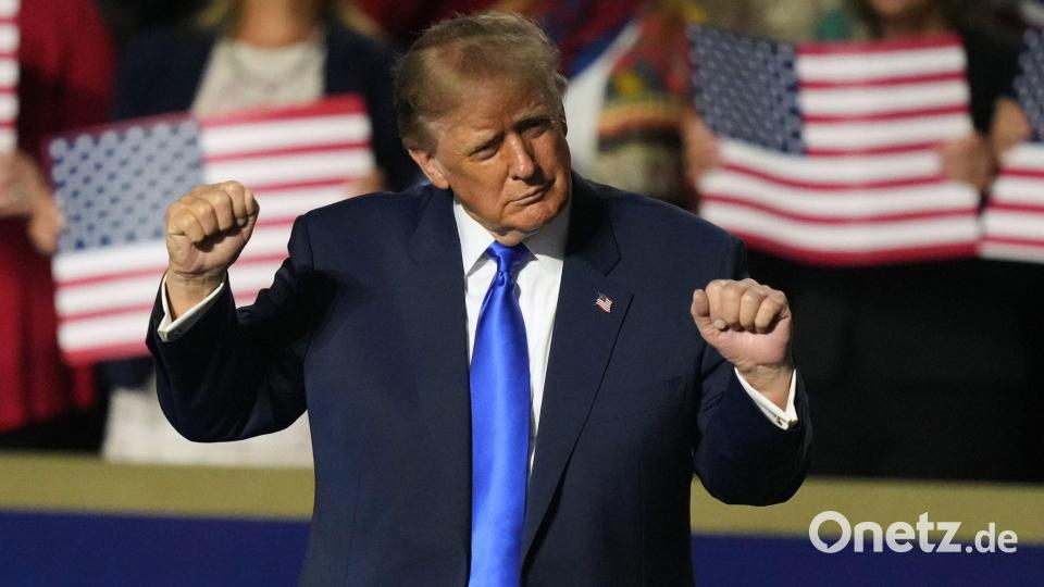 Will Bürger nach der Wahl belohnen: Präsident Trump. Bild: Alex Brandon/AP/dpa