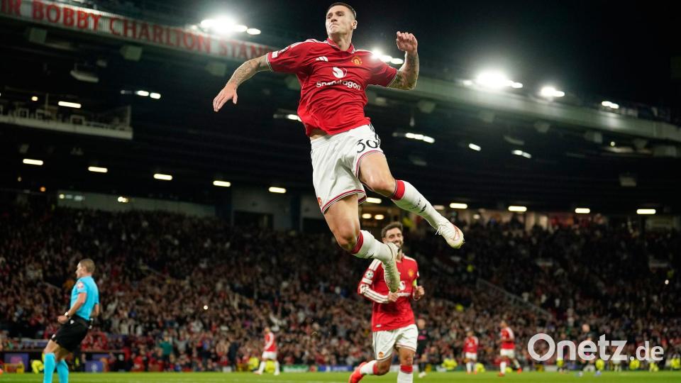 Manchester United erlebte auch dank Benjamin Sesko einen entspannten Abend. Bild: Dave Thompson/AP/dpa