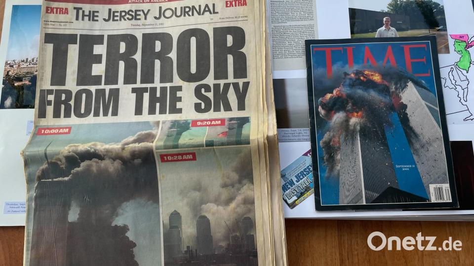 Eine Zeitung von dem Tag zu finden war schwierig, erzählt Schmidt. "Ich wollte eigentlich eine New York Times, aber die gab es nicht mehr." Bild: knz