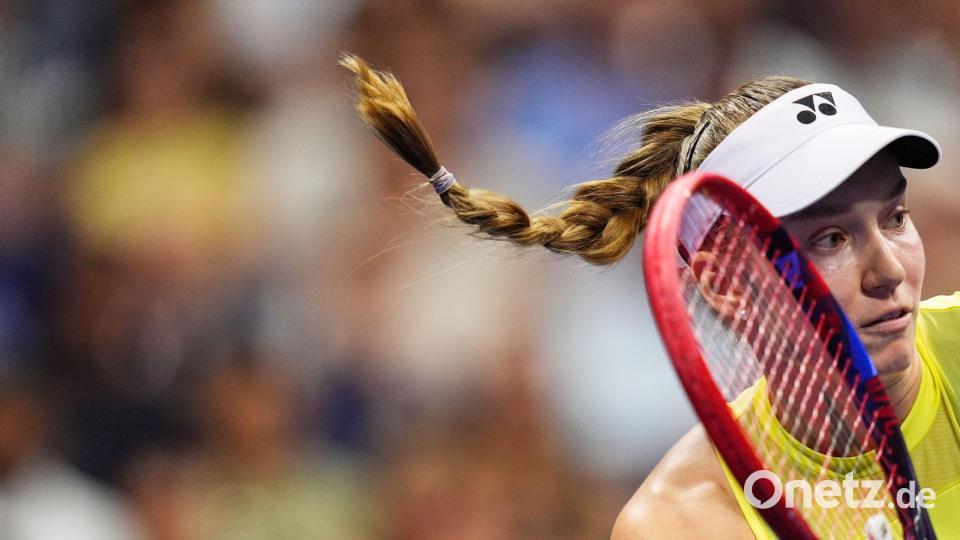 Elena Rybakina in Aktion bei den US Open. Bild: Seth Wenig/AP/dpa