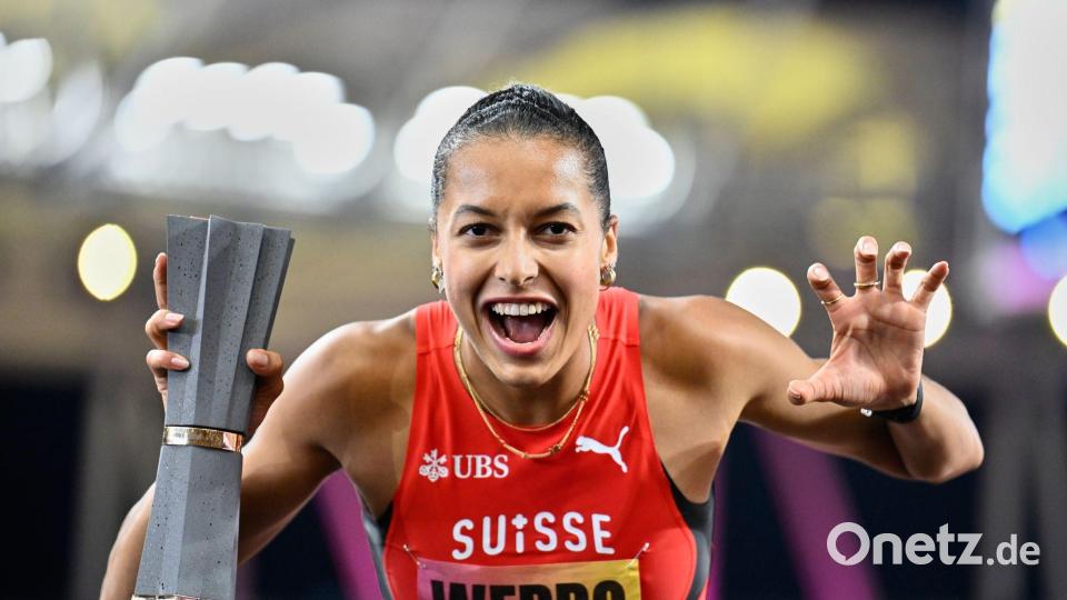 Siegerin über 800 Meter: Die Schweizerin Audrey Werro. Bild: Denes Erdos/AP/dpa