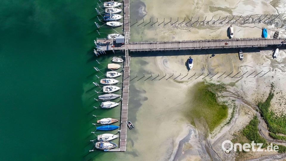 Ohne länger anhaltende und flächendeckende Regenfälle dürfte der Wasserstand in den kommenden Tagen weiter sinken. Bild: Marius Bulling/onw-images/dpa