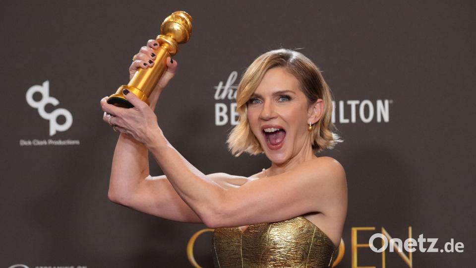 Wird Rhea Seehorn auch bei den Emmys gewinnen? Einen Golden Globe gewann die Hauptdarstellerin der Serie „Pluribus“ bereits für die beste Leistung einer Schauspielerin in einer Fernsehserie. (Archivbild) Bild: Chris Pizzello/Invision/AP/dpa