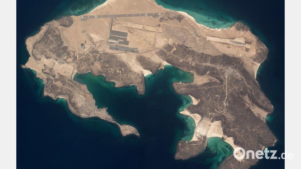 Die Huthi-Miliz hat die strategisch bedeutende Insel Mayun eingenommen. Bild: Uncredited/Pléiades © CNES 2026, Distribution Airbus DS via AP/dpa