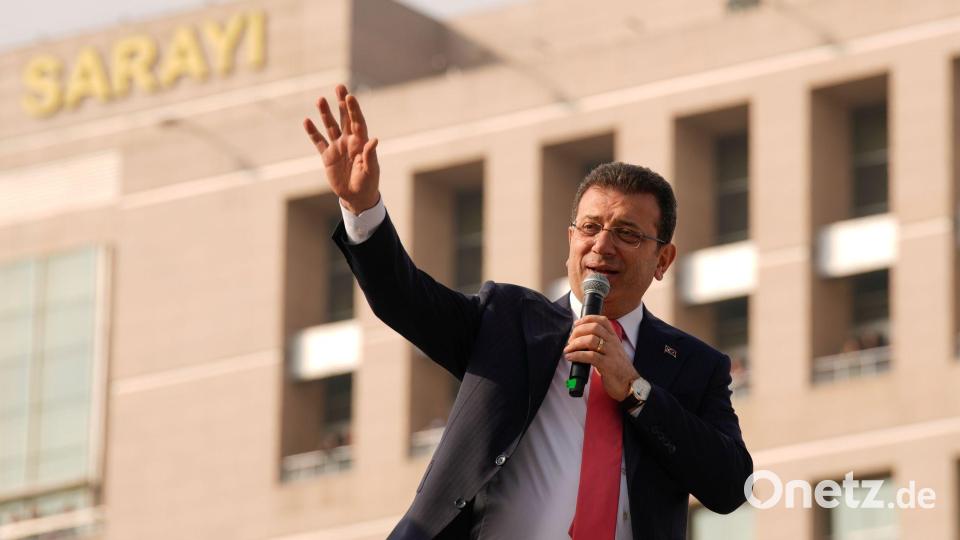 Ekrem Imamoglu ist der profilierteste Gegner von Langzeit-Präsident Erdogan. (Archivbild) Bild: Emrah Gurel/AP/dpa