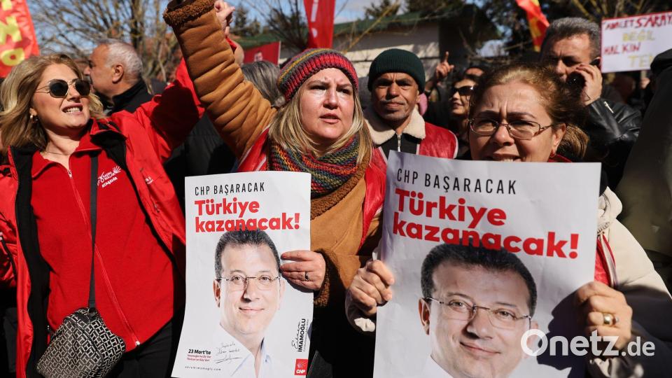 Die Verhaftung des Istanbuler Bürgermeisters löste Proteste aus. Bild: Dilara Acikgoz/AP/dpa