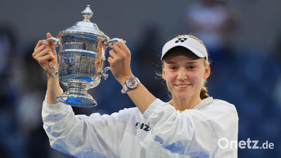 Jelena Rybakina ist neue US-Open-Champion. Bild: Kirsty Wigglesworth/AP/dpa