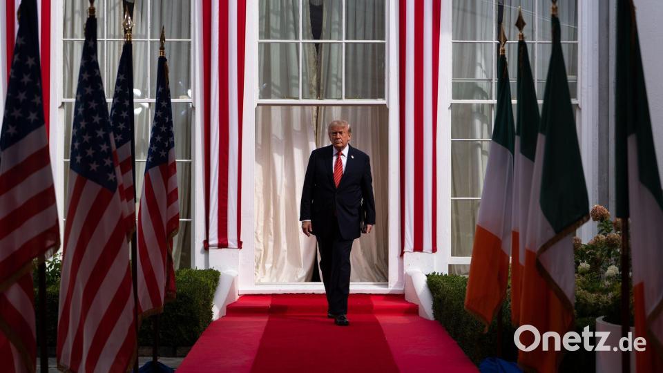 US-Präsident Donald Trump sorgte in Irland für Aufregung. Bild: Julia Demaree Nikhinson/AP/dpa
