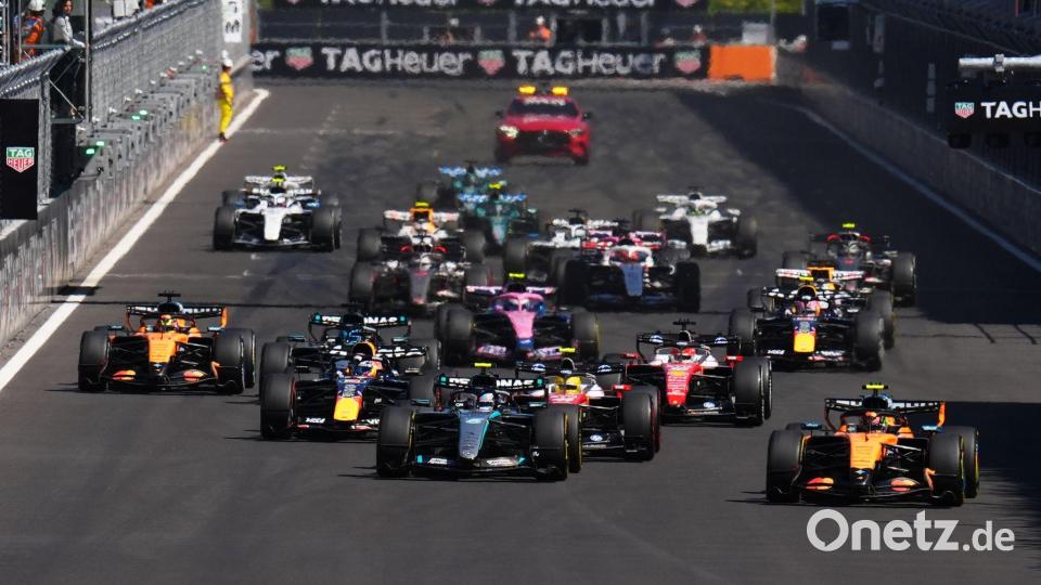 Es ging hoch her beim Start in Madrid. Bild: Manu Fernandez/AP/dpa