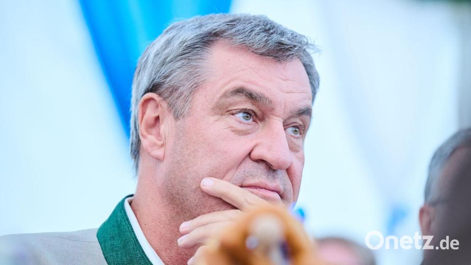 Merz' Dauerkonkurrent Markus Söder verteidigt den Kanzler nur halbherzig. (Archivbild) Bild: Annette Riedl/dpa