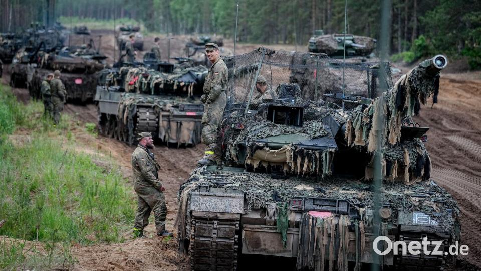 Panzerbrigade 45 bei einer Übung in Litauen Bild: Kay Nietfeld/dpa
