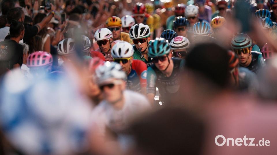 Die Fahrer in Aktion bei der Vuelta á España. Bild: Gregorio Marrero./AP/dpa