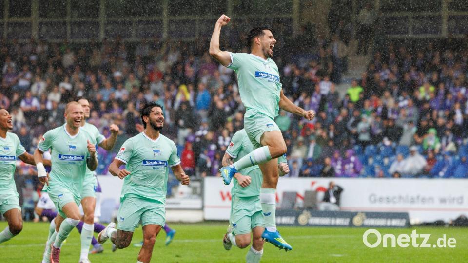 Die Herthaner führen die Tabelle der 2. Liga an. Bild: Friso Gentsch/dpa