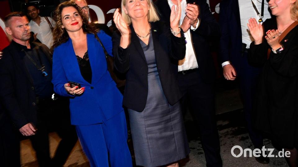 Magdalena Anderssons Sozialdemokraten wurden stärkste Kraft. (Archivbild) Bild: Jonas Ekstroemer/TT News Agency/AP/dpa