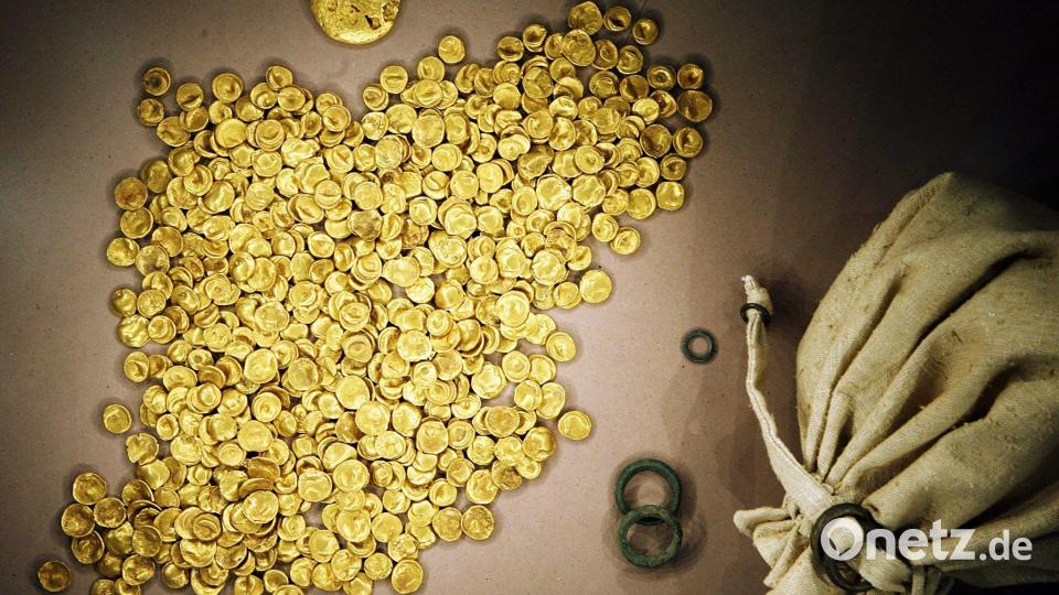 Der Goldschatz aus dem Kelten Römer Museum in Manching bleibt zum größten Teil verschwunden. (Archivbild) Bild: Frank Mächler/dpa