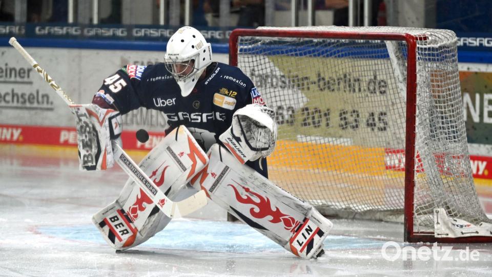 Jack LaFontaine ist die neue Nummer eins bei den Eisbären. (Archiv) Bild: Elisa Schu/dpa