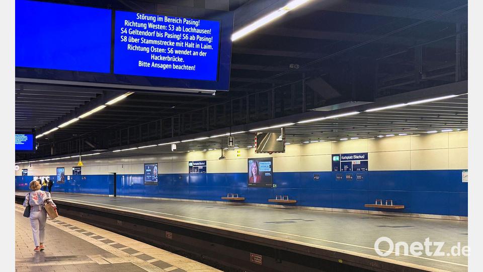 Auf der Stammstrecke in München fuhren am Dienstag zeitweise gar keine S-Bahnen mehr. Bild: Christoph Trost/dpa