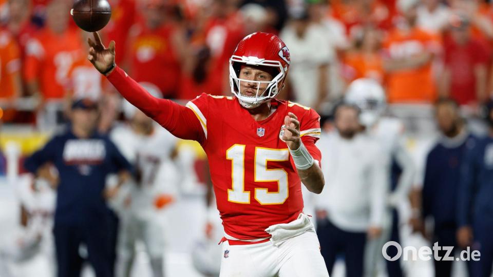 Patrick Mahomes in Aktion. Bild: Colin E. Braley/AP/dpa