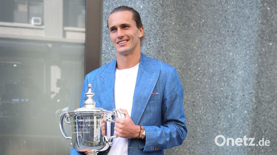 Alexander Zverev am Tag nach seinem US-Open-Triumph Bild: Dan Herrick/ZUMA Press Wire/dpa