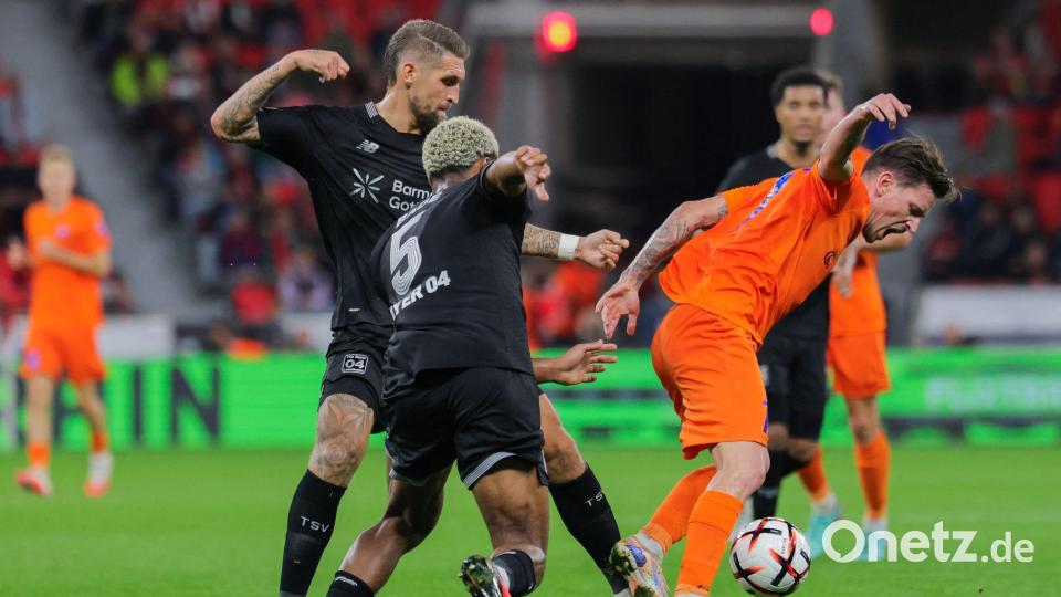 Die Werkself dominierte das Spiel über weite Strecken. Bild: Rolf Vennenbernd/dpa