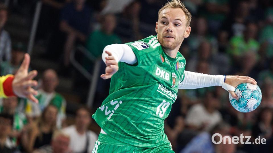 Bester Berliner Werfer in der Champions League: Welthandballer Mathias Gidsel. (Archivbild) Bild: Andreas Gora/dpa