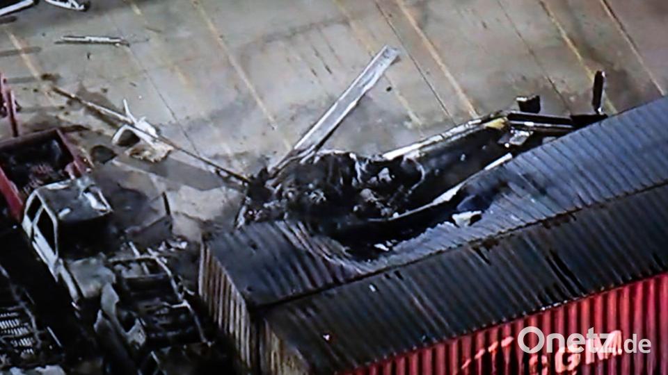 Die Maschine war für den Fernsehsender NBC Los Angeles im Einsatz. Bild: Uncredited/KABC-TV/AP/dpa