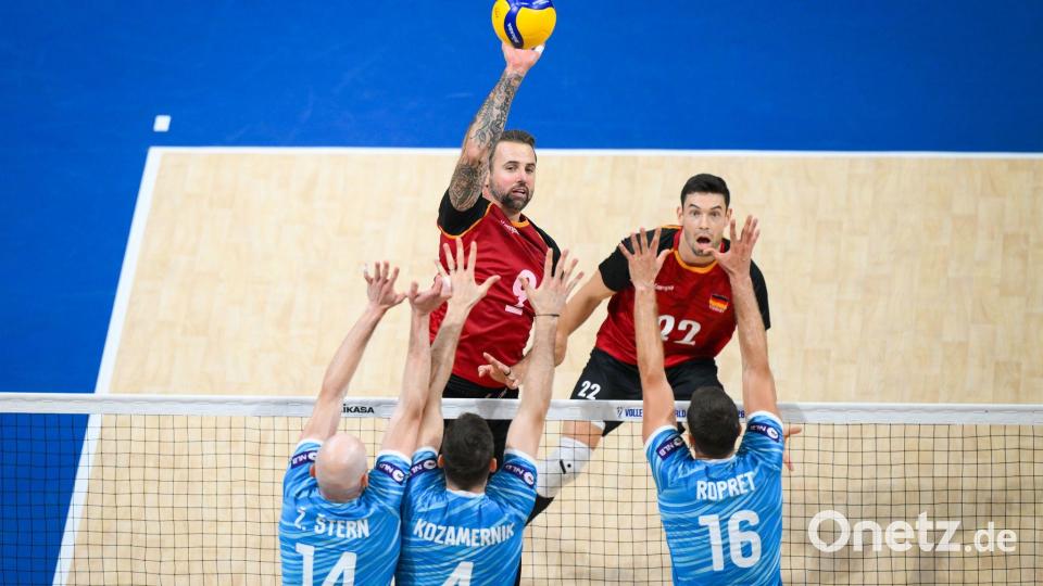 Georg Grozer junior bei der Volleyball-WM. (Archivbild) Bild: volleyballworld/dpa