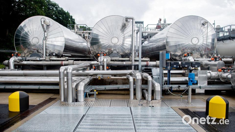 In vielen Gasspeichern gibt es niedrige Füllstände. (Archivbild) Bild: Hauke-Christian Dittrich/dpa
