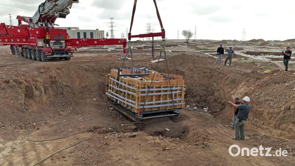 Ein Auseinanderbrechen hätte den Verlust des antiken Ritualbads bedeutet. Bild: Emil Aladjem/Israel Antiquities Authority/dpa