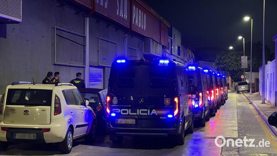 Das Zentrum am Hafen ist das fünfte vorübergehende Aufnahmelager in Ceuta. Bild: Gabriela Sardá Núñez/EUROPA PRESS/dpa