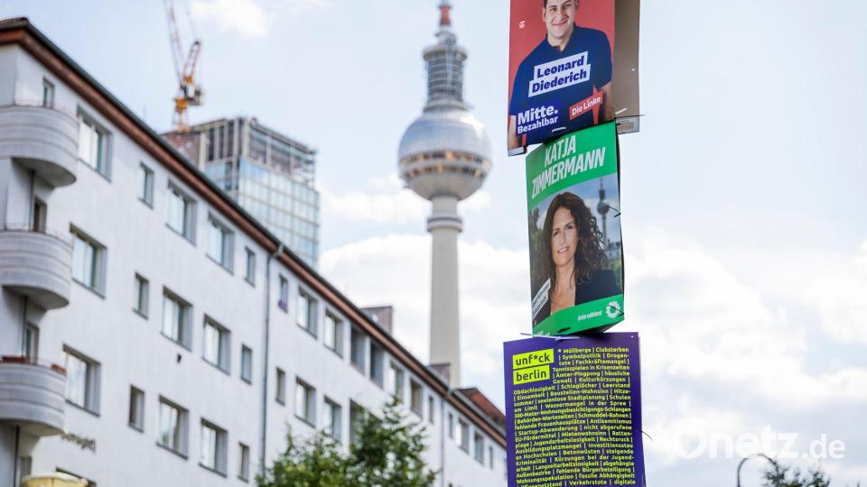 Der Wahlkampf in Berlin ist dieses Mal so spannend wie wohl noch nie. (Archivbild) Bild: Christoph Soeder/dpa