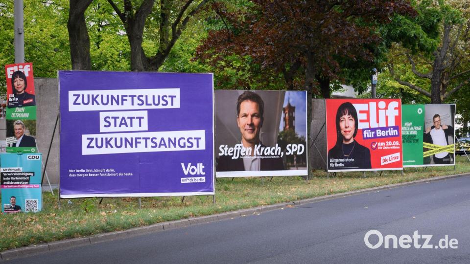 In Berlin wird am Sonntag das Abgeordnetenhaus gewählt. (Archivbild) Bild: Bernd von Jutrczenka/dpa