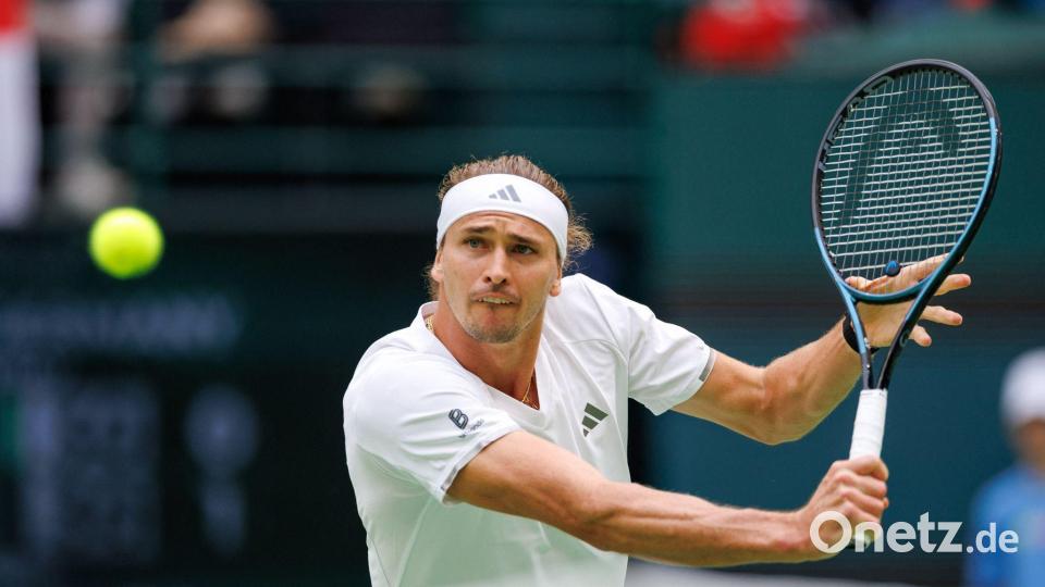 Alexander Zverev zeigte im Davis Cup eine solide Leistung. Bild: Friso Gentsch/dpa