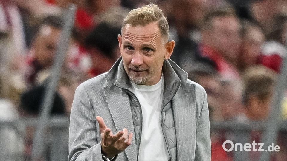 Union-Trainer Mauro Lustrinelli verließ die Arena enttäuscht. Bild: Harry Langer/dpa