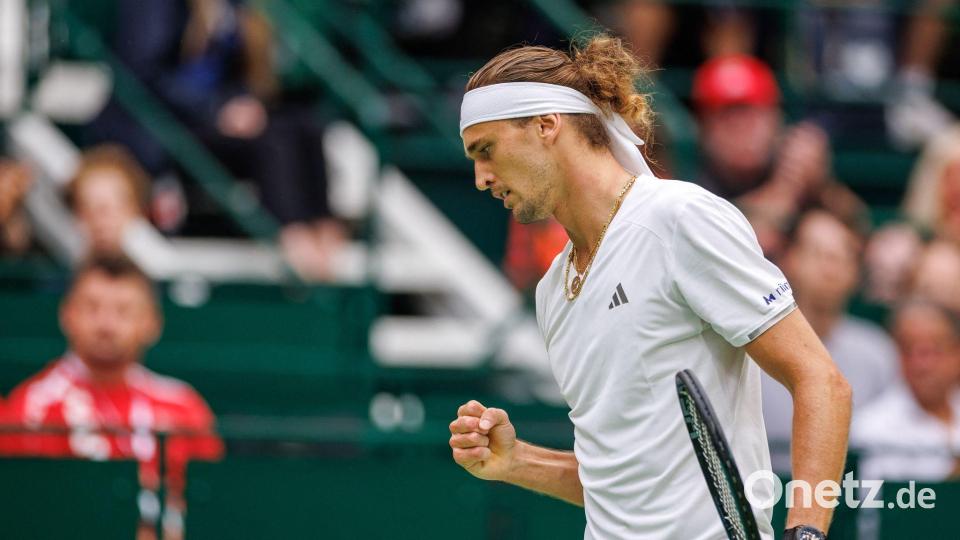 Alexander Zverev hat Deutschland gegen Kroatien in Führung gebracht. Bild: Friso Gentsch/dpa
