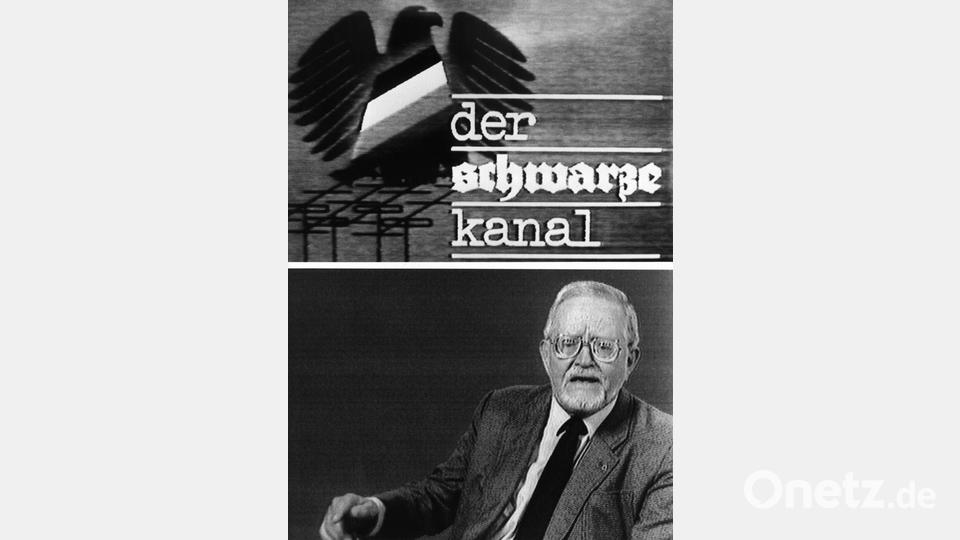 „Der Schwarze Kanal“ sollte die DDR-Zuschauer auf Linie bringen. (Archivbild) Bild: dpa