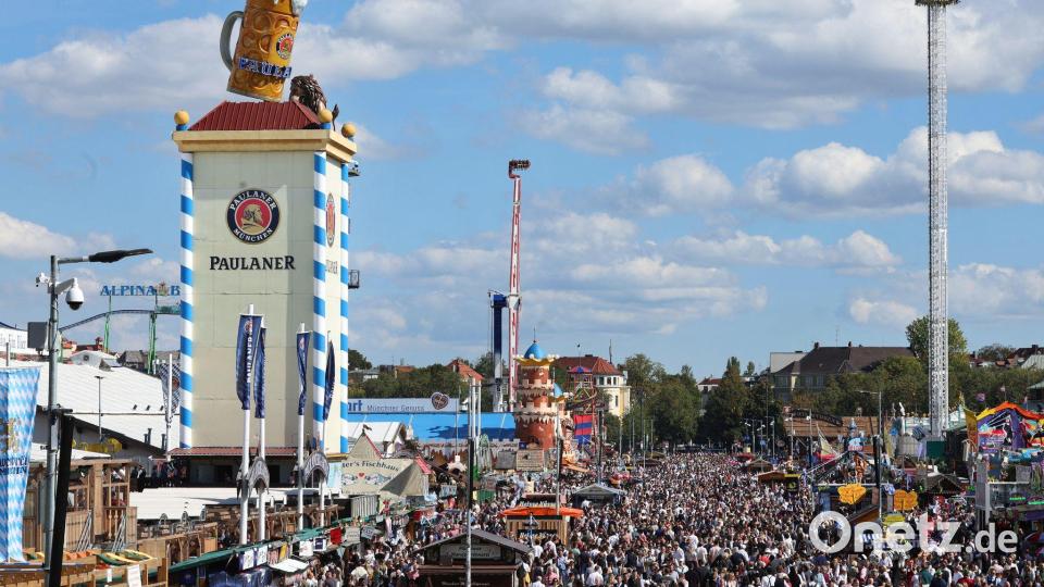 Milde Temperaturen, kein Regen – die Startbedingungen fürs Oktoberfest waren perfekt. Bild: Karl-Josef Hildenbrand/dpa
