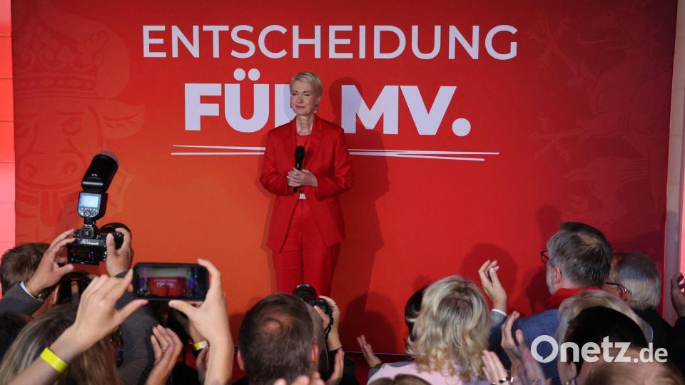 Schwesig hat trotz Aufholjagd wohl knapp nicht gewonnen. Bild: Bernd Wüstneck/dpa