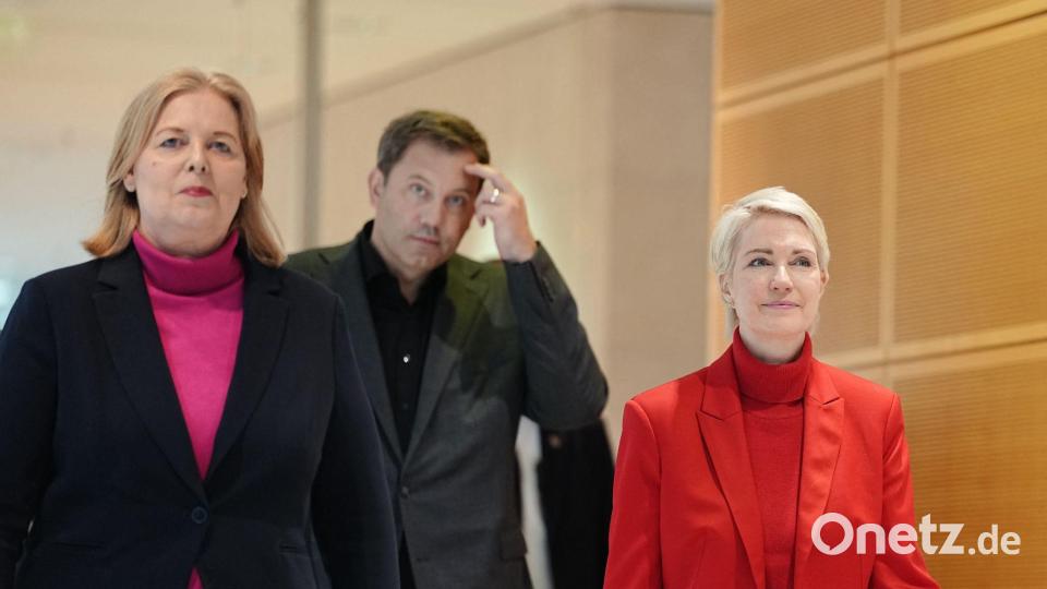 Die Parteispitze lobt die Aufholjagd der SPD in MV. Bild: Kay Nietfeld/dpa