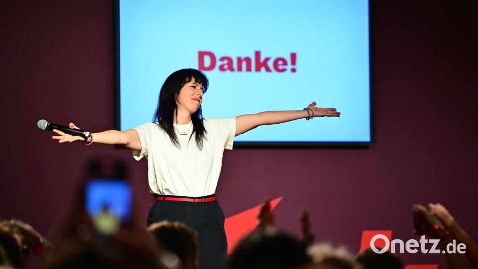 Die Linke mit Frontfrau Elif Eralp triumphiert in Berlin. Bild: Sebastian Gollnow/dpa