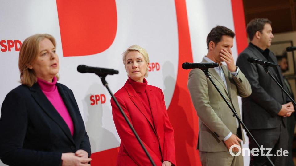 Erste Wahlanalyse in der SPD-Zentrale in Berlin. Bild: Kay Nietfeld/dpa