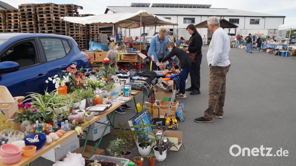 Sehr guten Besuch konnten die Flohmärkte am frühen Morgen verzeichnen. Bild: Elfriede Weiß