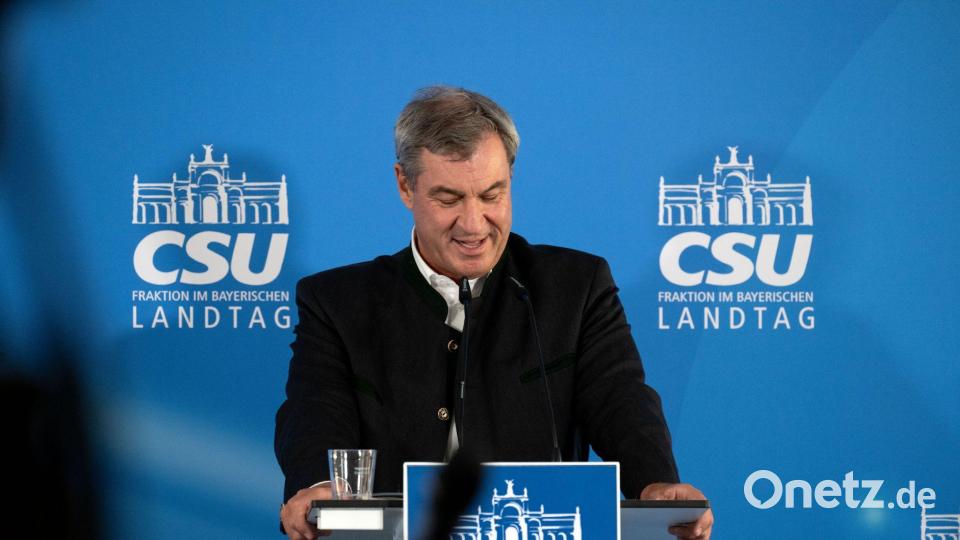 Söder stellt einen neuen Kurs vor. Bild: Pia Bayer/dpa