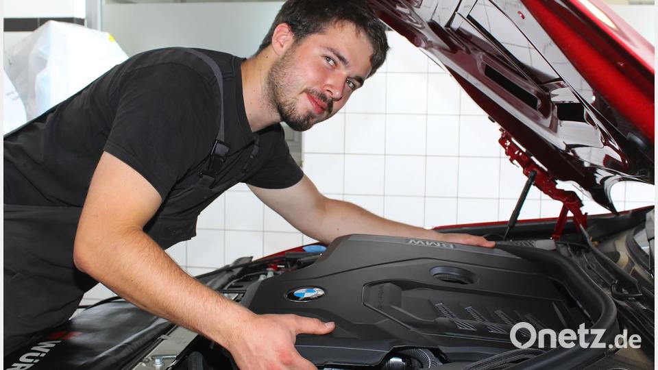 Toni Merkl aus Vilseck lernt Kfz-Mechatroniker. Bild: Evi Wagner