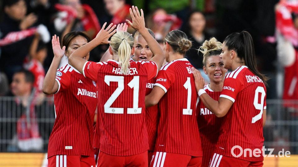 Die Bayern-Frauen konnten früh jubeln. Bild: Sven Hoppe/dpa