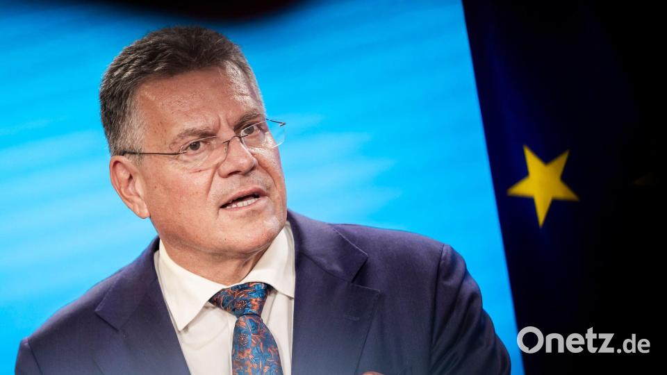 Handelskommissar Maros Sefcovic: Diversifizierung und Widerstandsfähigkeit sind wichtiger denn je. (Archivbild) Bild: Christoph Soeder/dpa