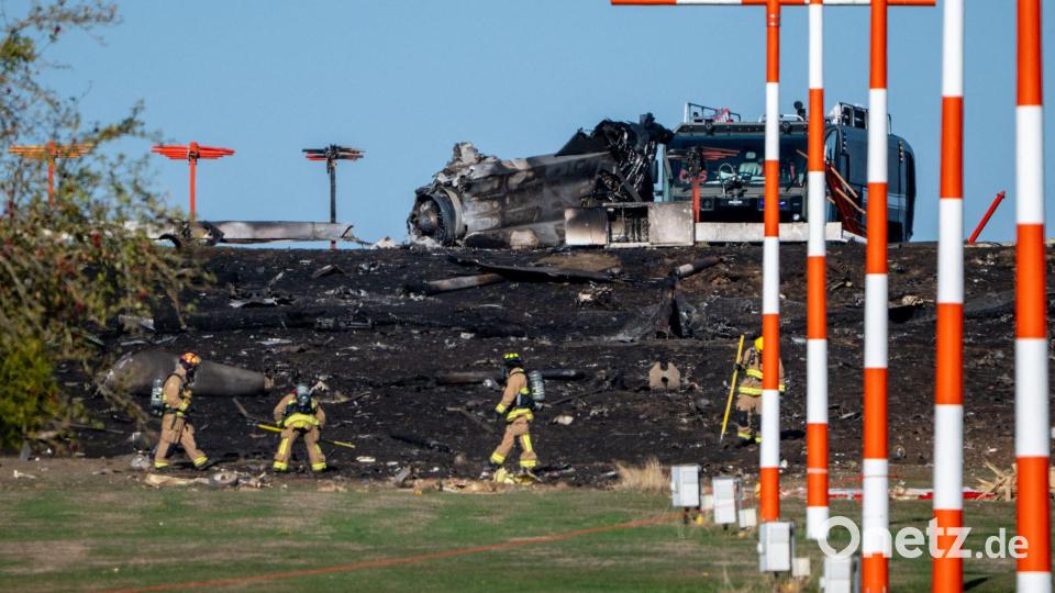 Die Unglücksursache ist noch unklar. Bild: Harald Tittel/dpa
